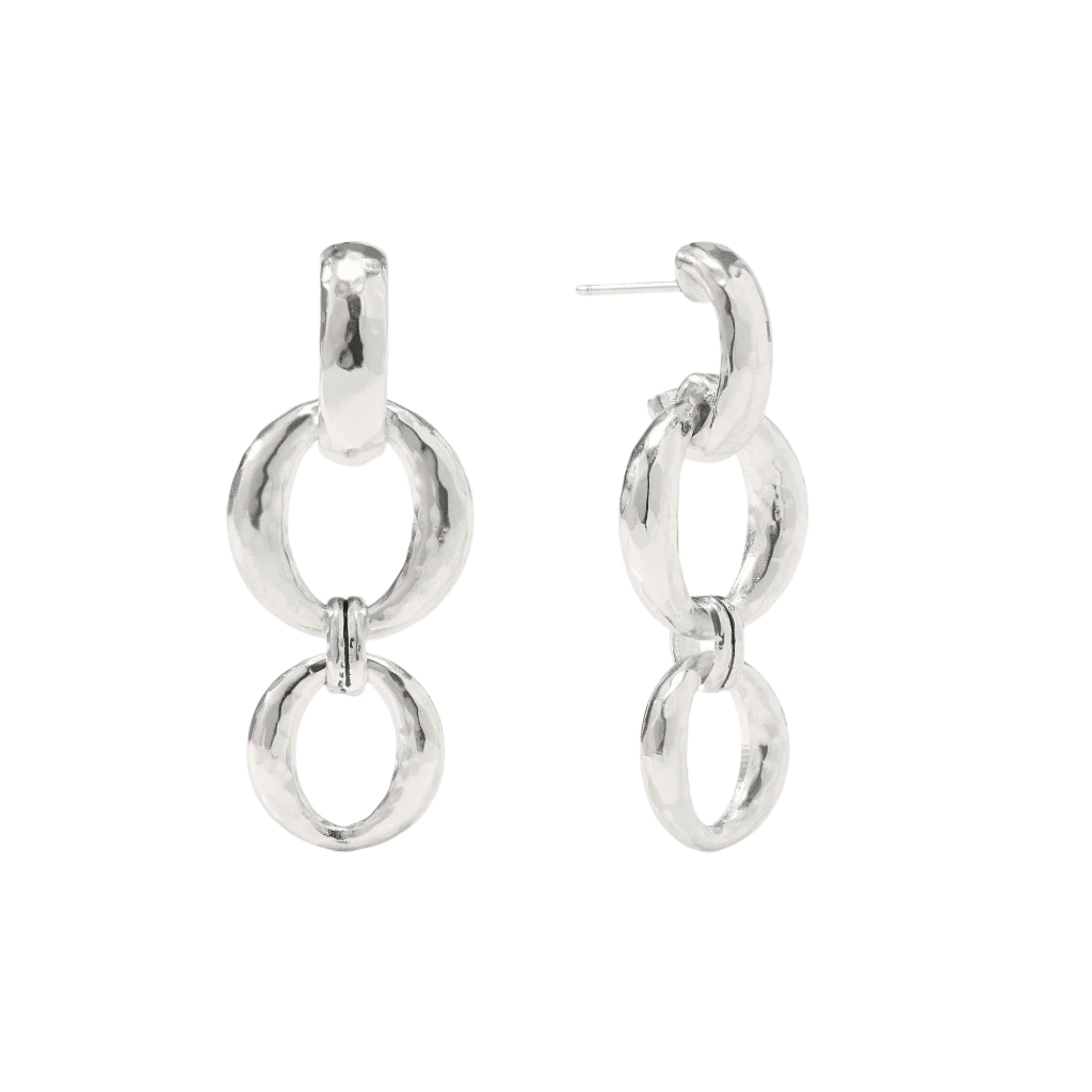 Solara Orbit Silver Earrings-Fairley Fancy