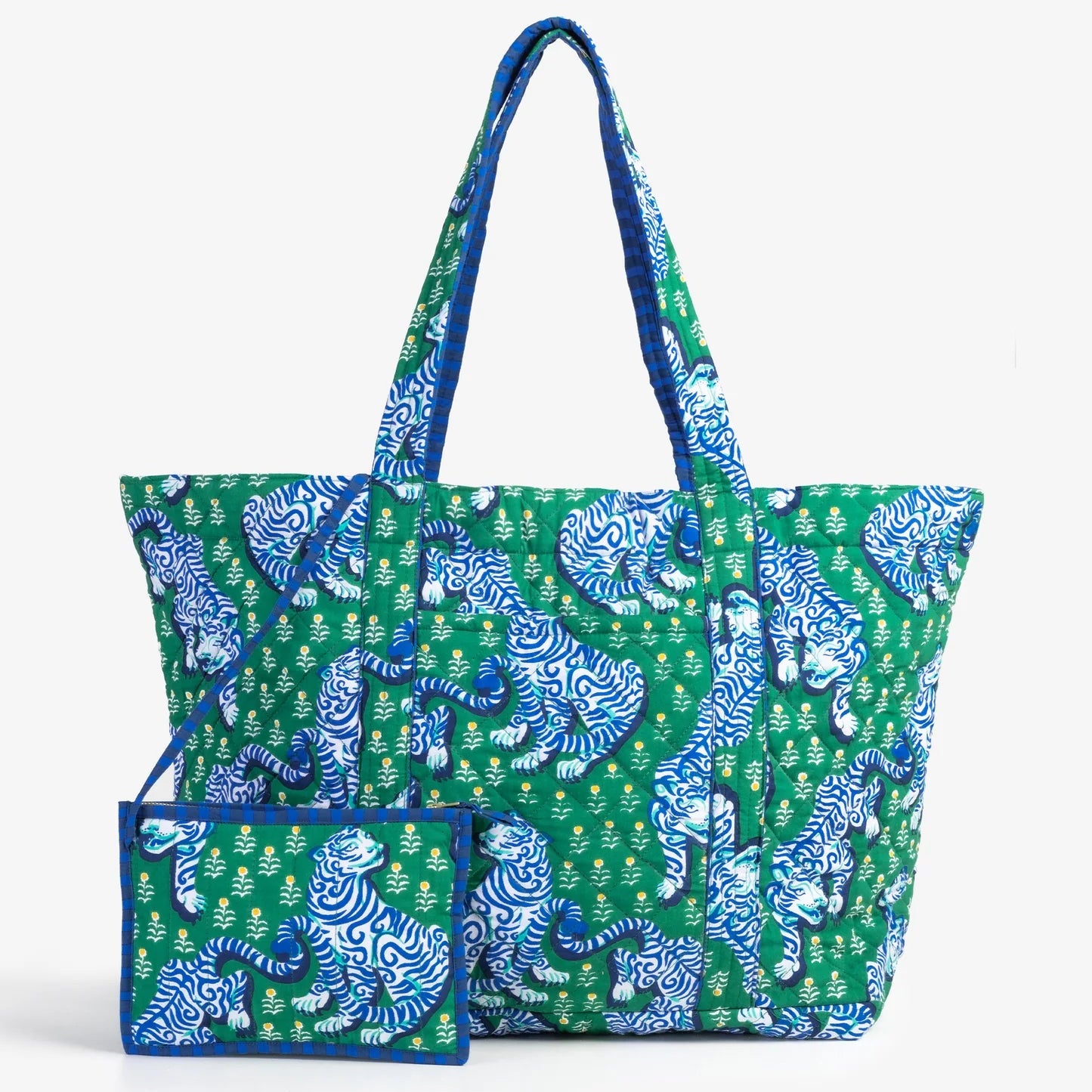 Weekend Bag with Pouch in Tiger Queen