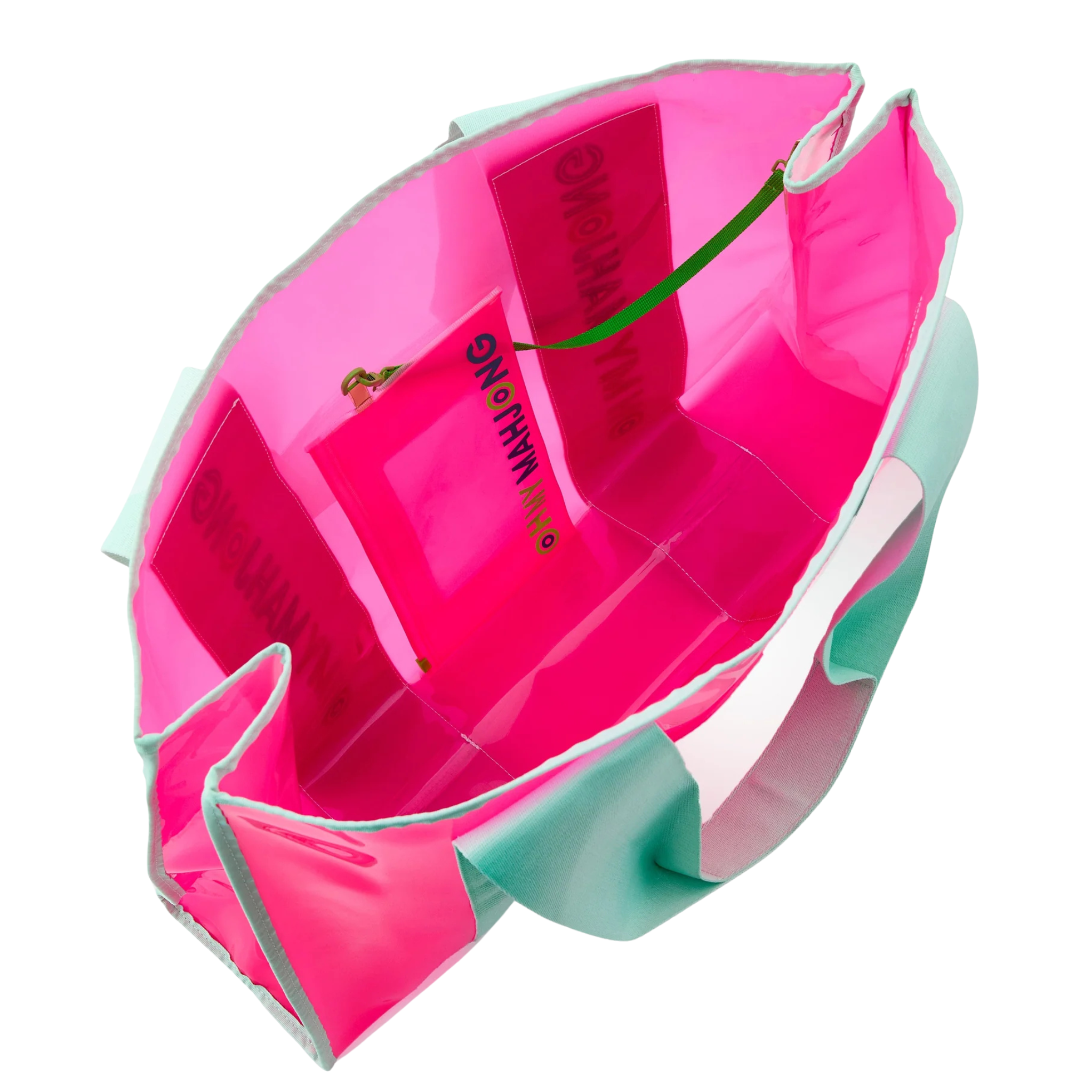 Pink Beach Bag Open View