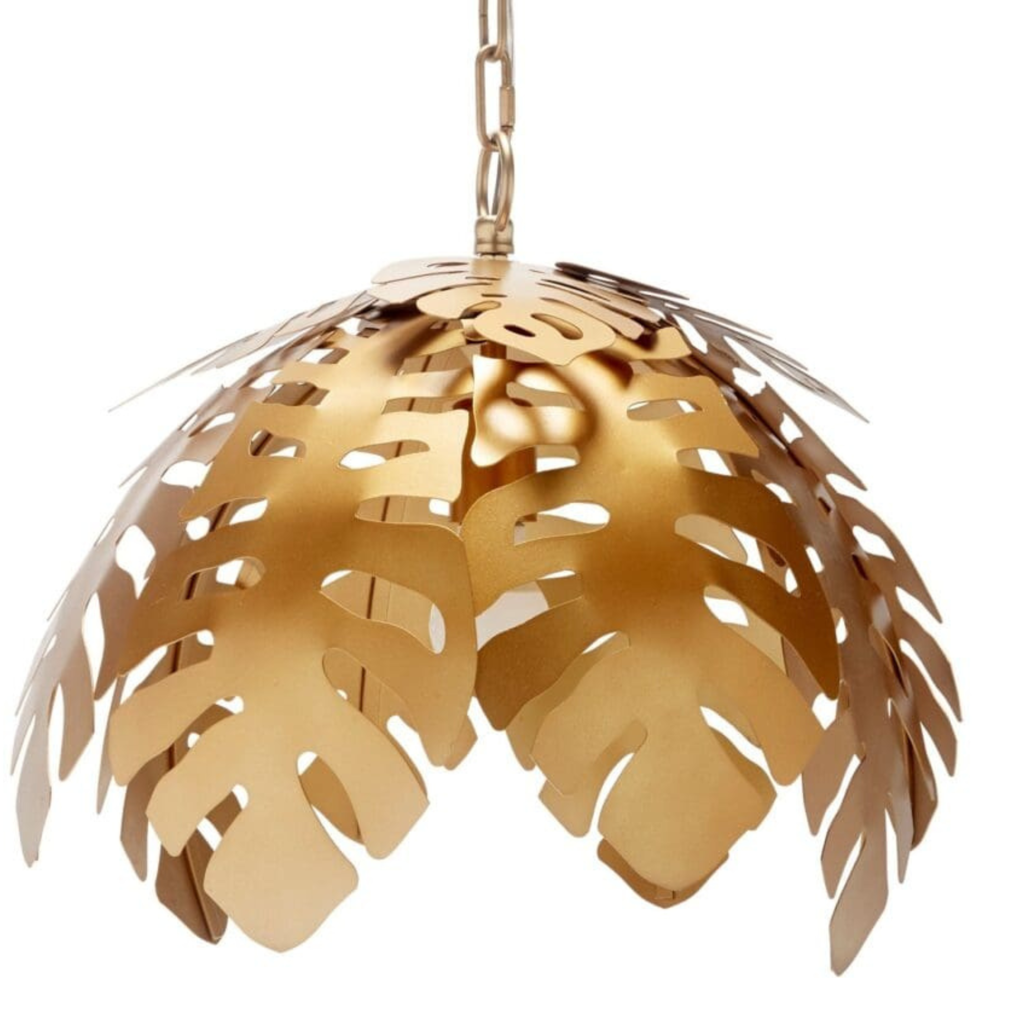 Gold Tropical Leaf Pendant - Fairley Fancy