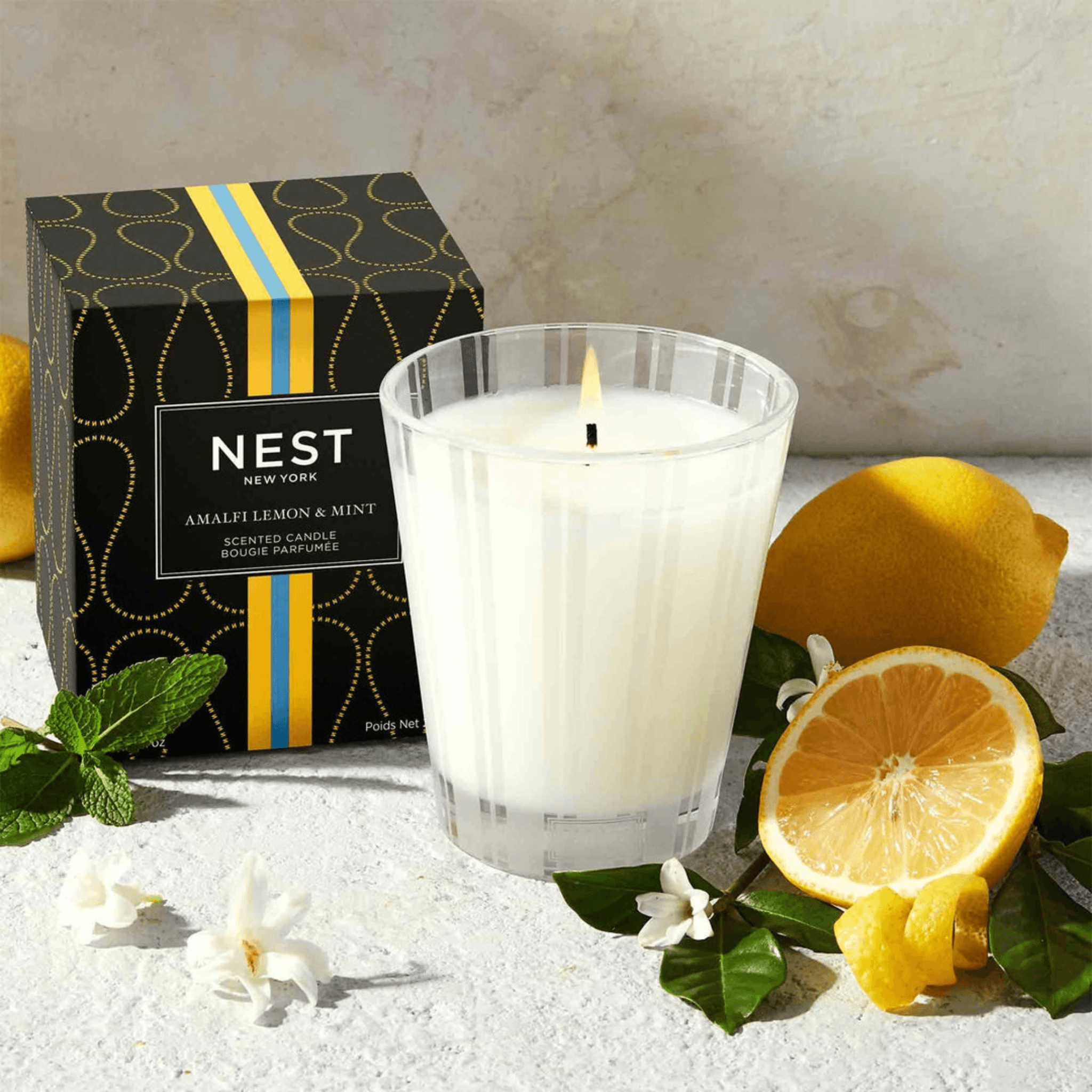 Amalfi Lemon & Mint Classic Candle - Fairley Fancy