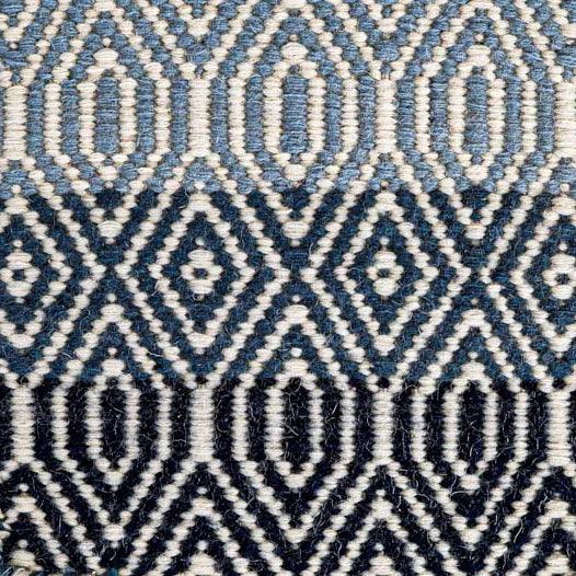Anderson Flatweave Rug in Blue Ombre - Fairley Fancy