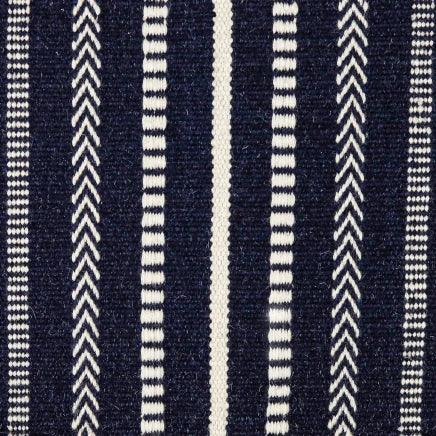 Dalton Flatweave Rug in Navy Blue - Fairley Fancy