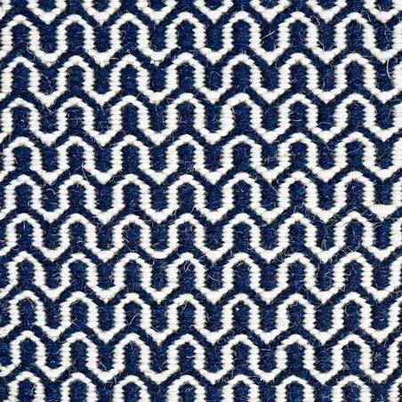 Elmira Flatweave Rug in Blue - Fairley Fancy
