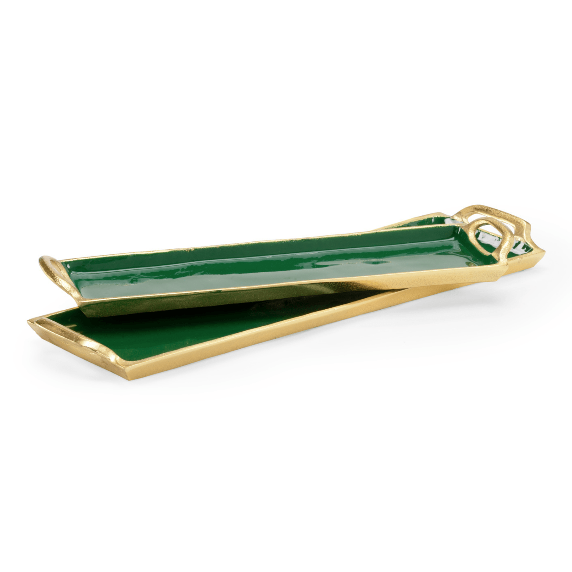 Emerald Enamel Trays - Fairley Fancy