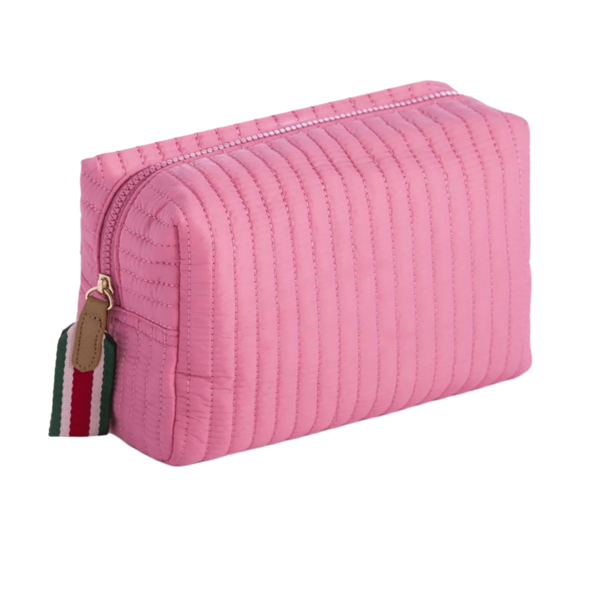 Ezra Quilted Nylon Large Boxy Cosmetic Pouch - Fairley Fancy