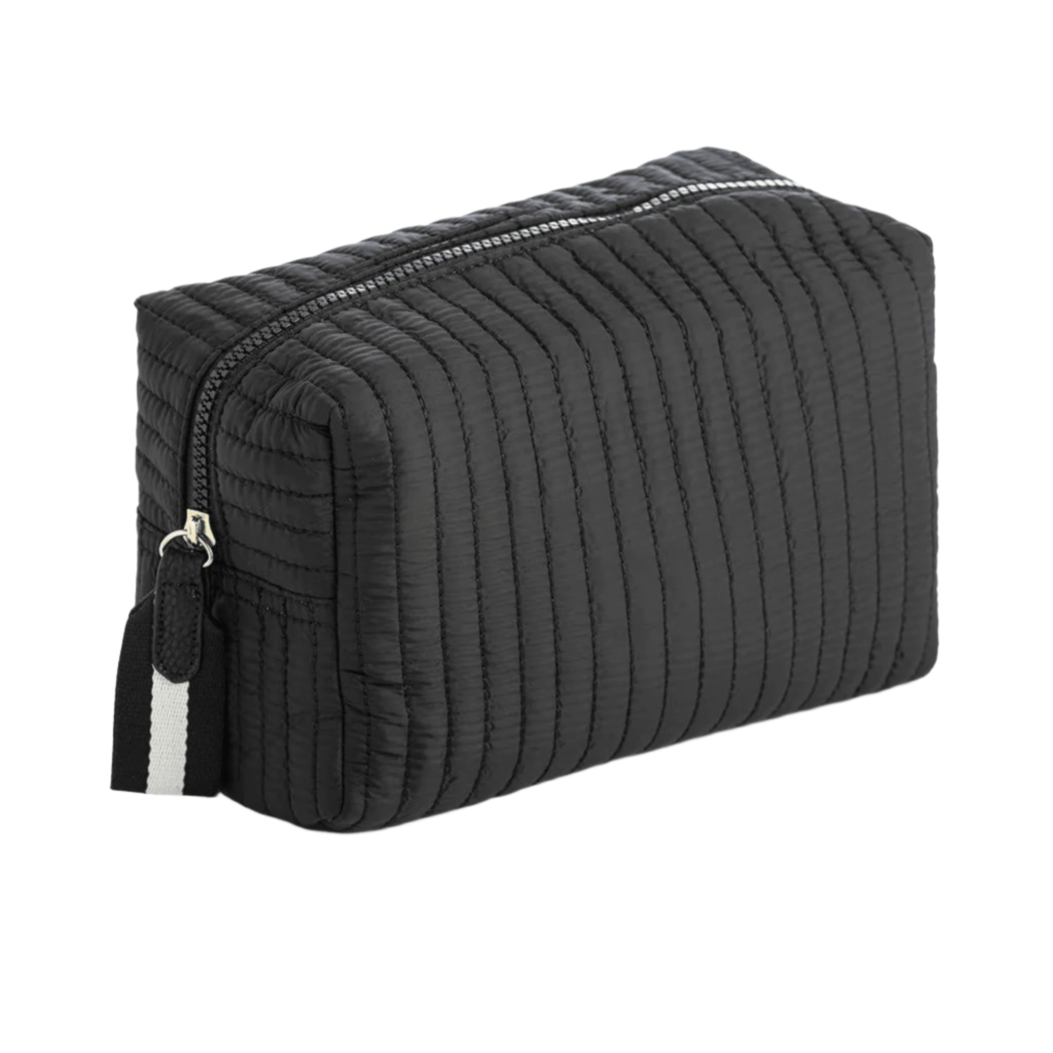 Ezra Quilted Nylon Large Boxy Cosmetic Pouch - Fairley Fancy