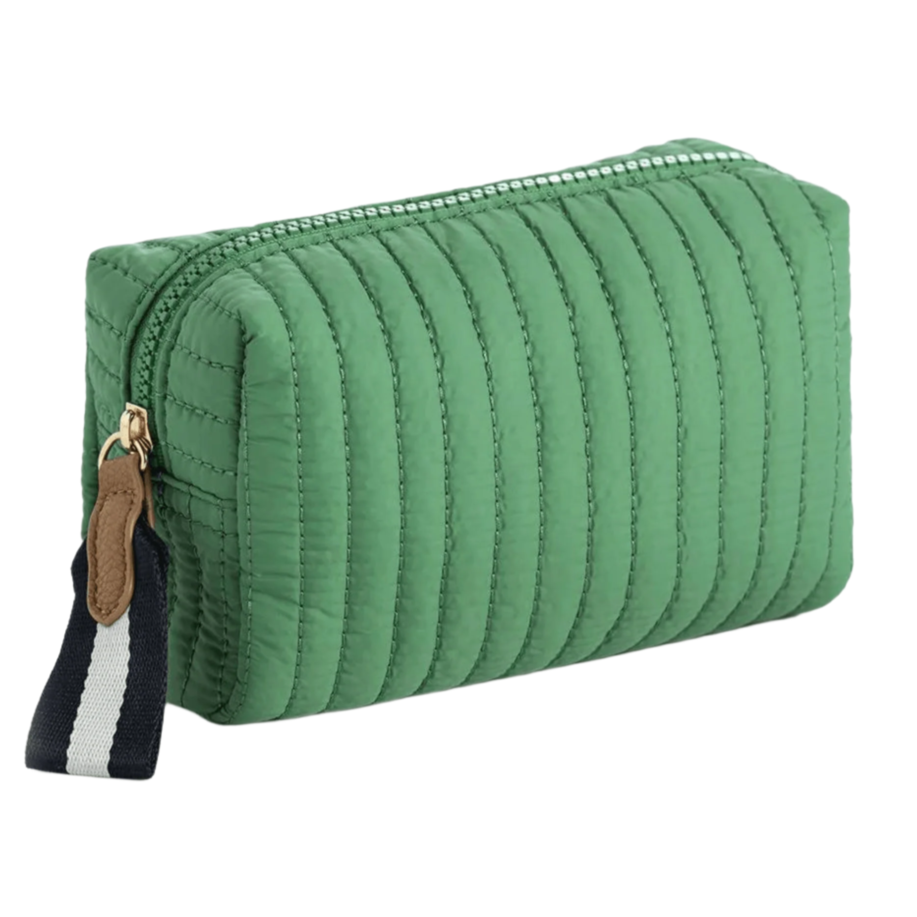 Ezra Quilted Nylon Small Boxy Cosmetic Pouch - Fairley Fancy
