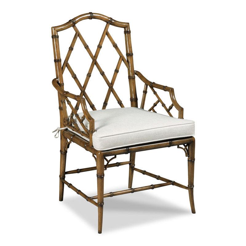 Faux Bamboo Arm Chair - Fairley Fancy