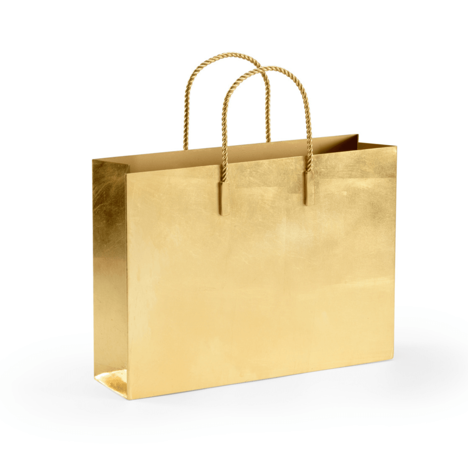 Gold Chic Tote Magazine Rack - Fairley Fancy