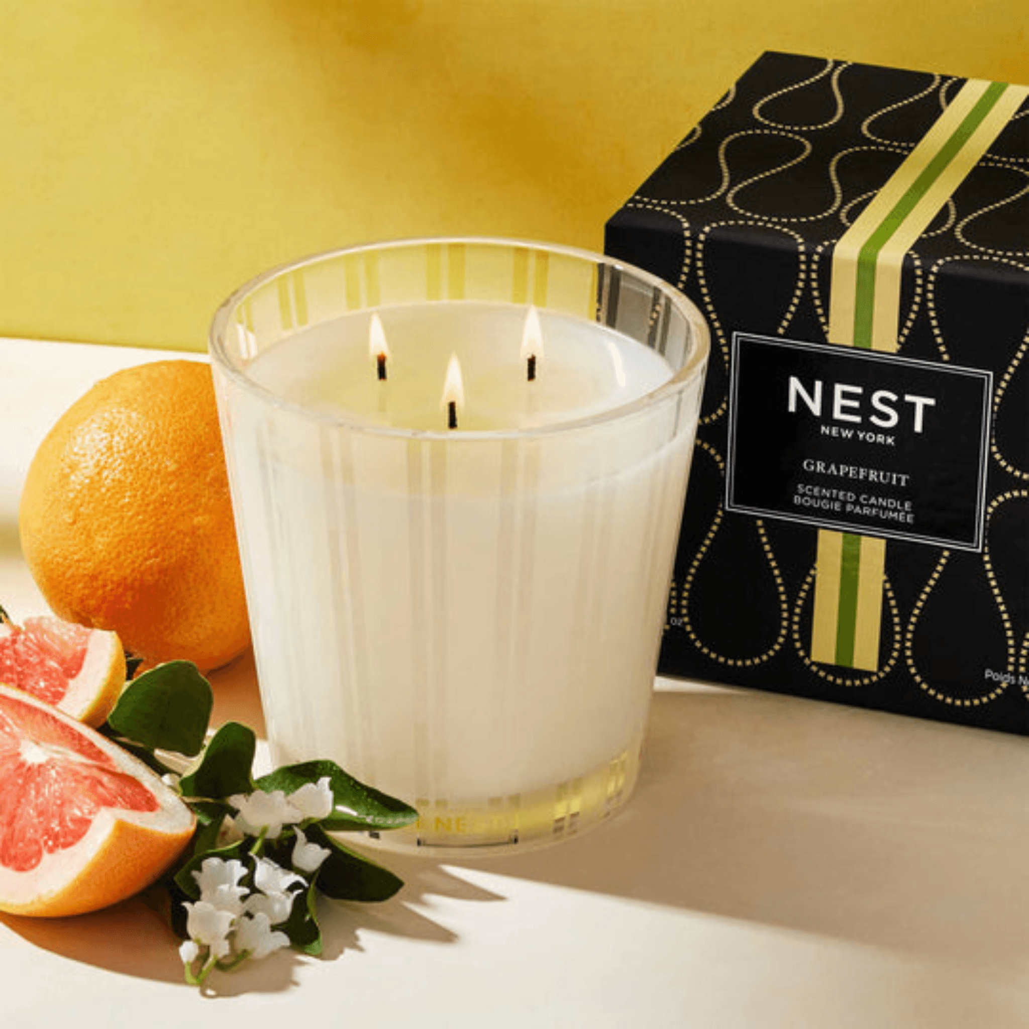 Grapefruit 3- Wick Candle - Fairley Fancy