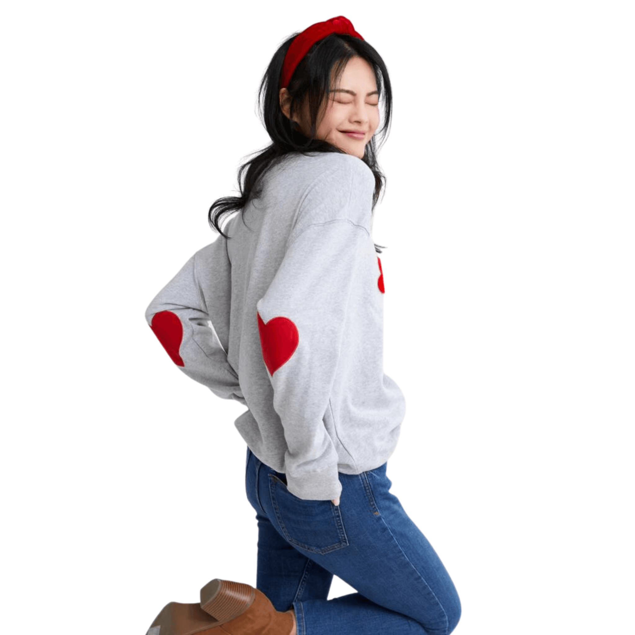 "Heart Breaker" Sweatshirt in Grey - Fairley Fancy