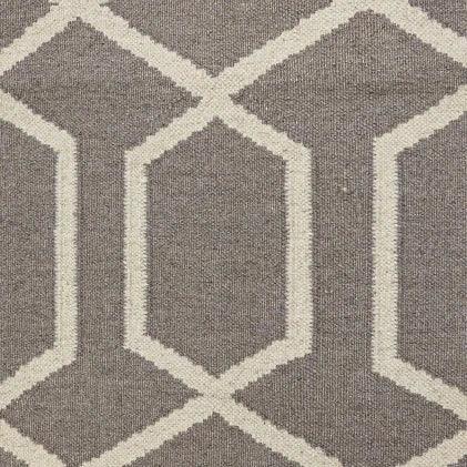 Hudson Kilim Rug in Tan and Ivory - Fairley Fancy