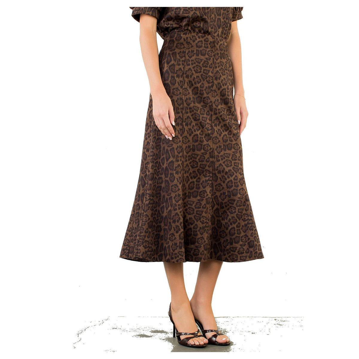 Long Animal Print Skirt - Fairley Fancy