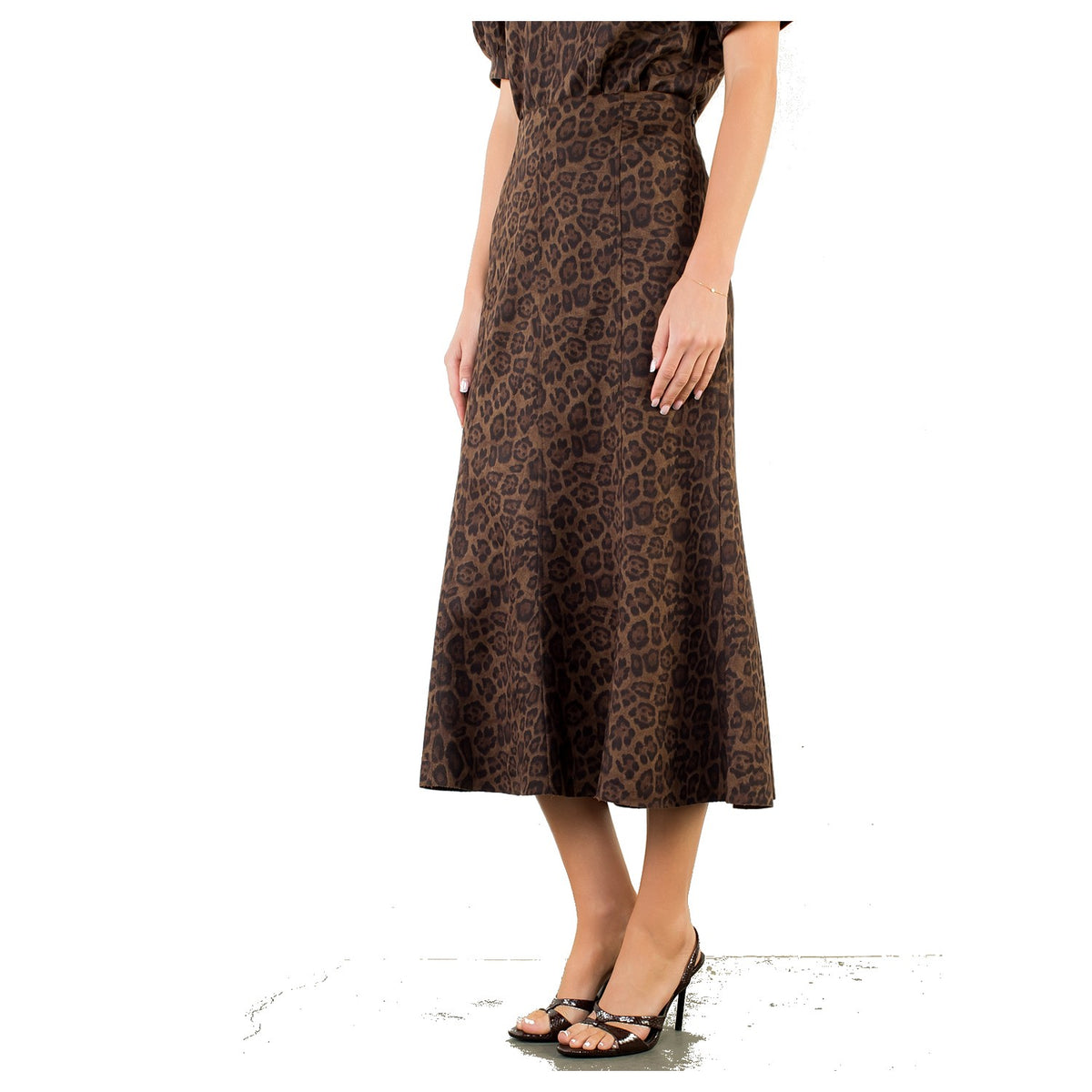 Long Animal Print Skirt - Fairley Fancy