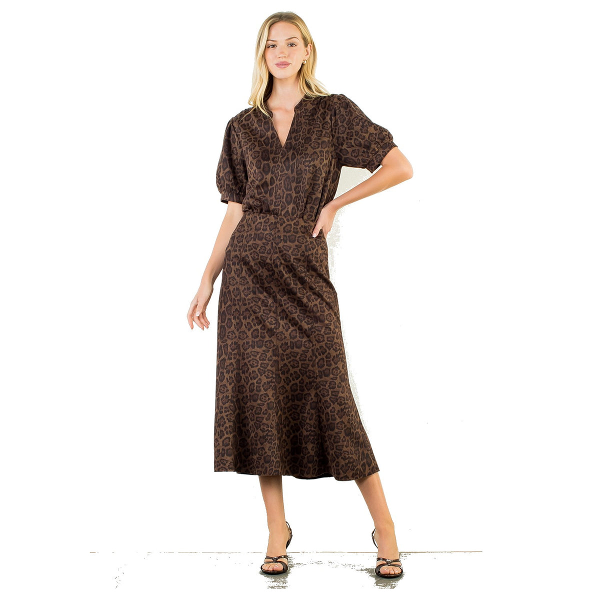Long Animal Print Skirt - Fairley Fancy