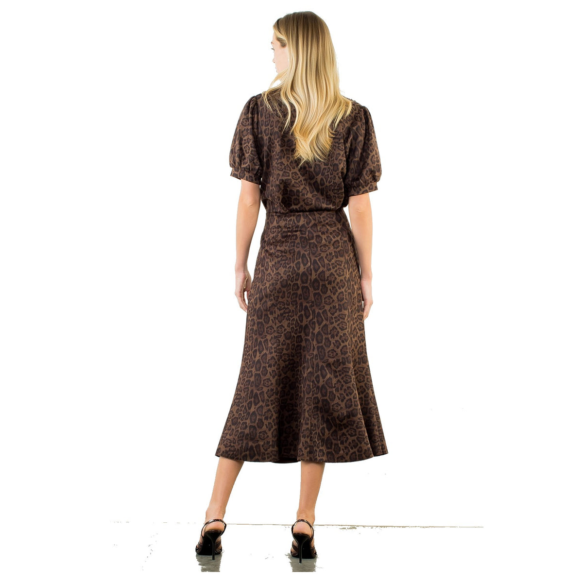 Long Animal Print Skirt - Fairley Fancy