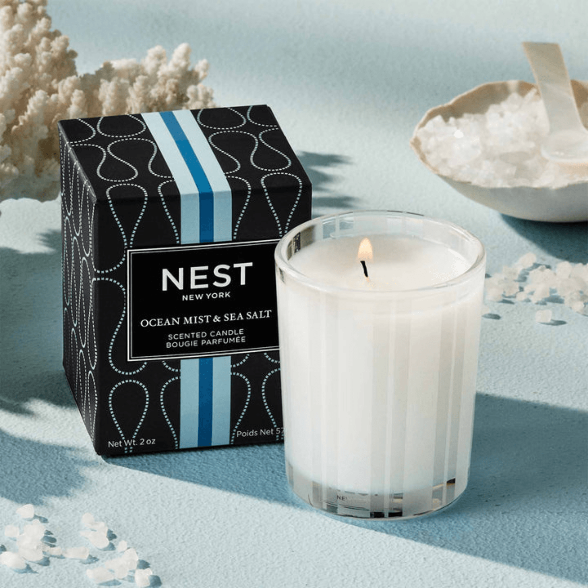 Ocean Mist & Sea Salt Votive Candle - Fairley Fancy