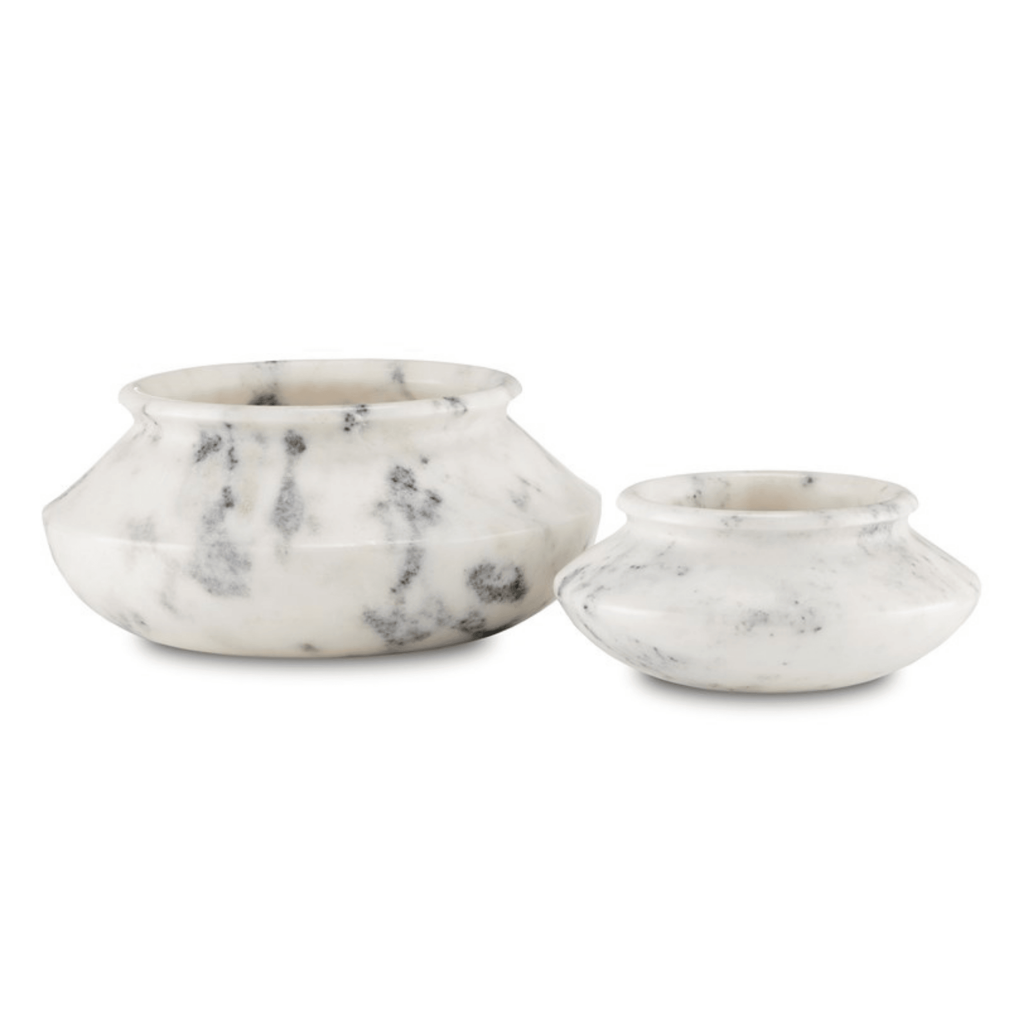 Punto Large White Marble Bowl - Fairley Fancy