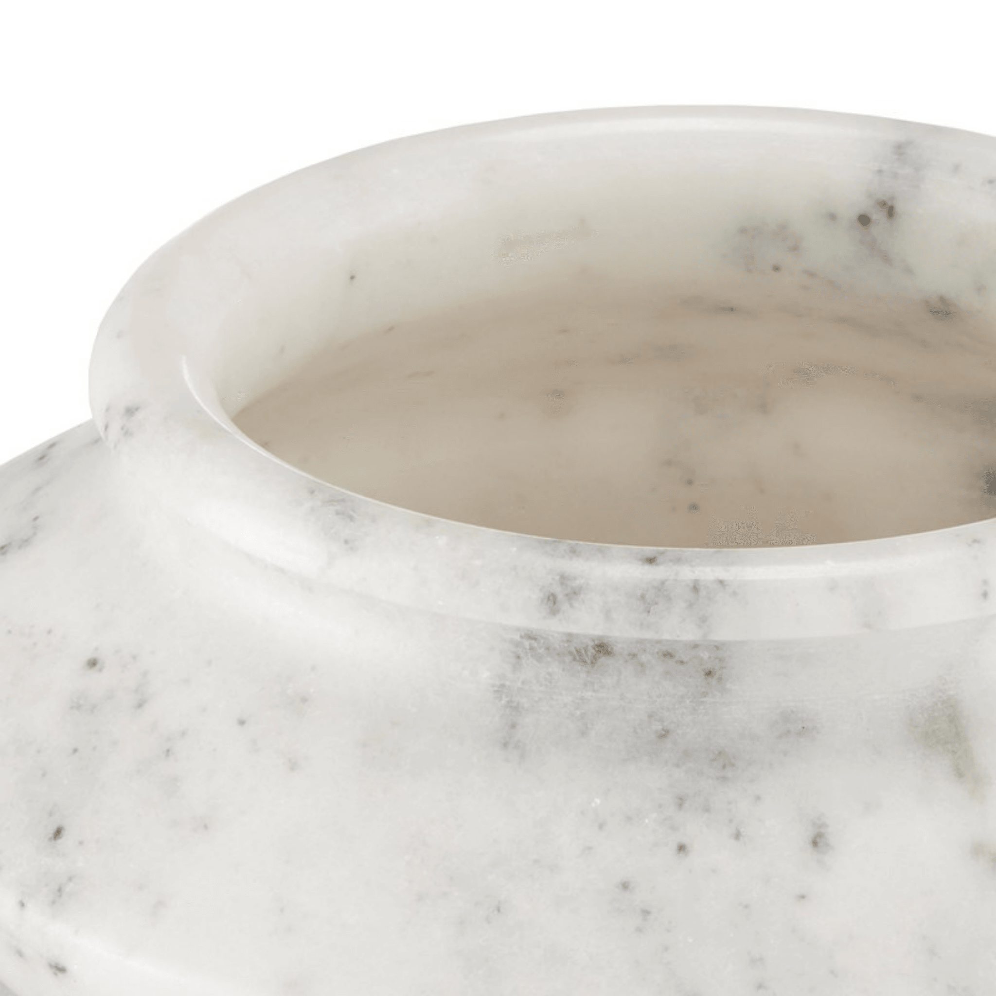 Punto Large White Marble Bowl - Fairley Fancy