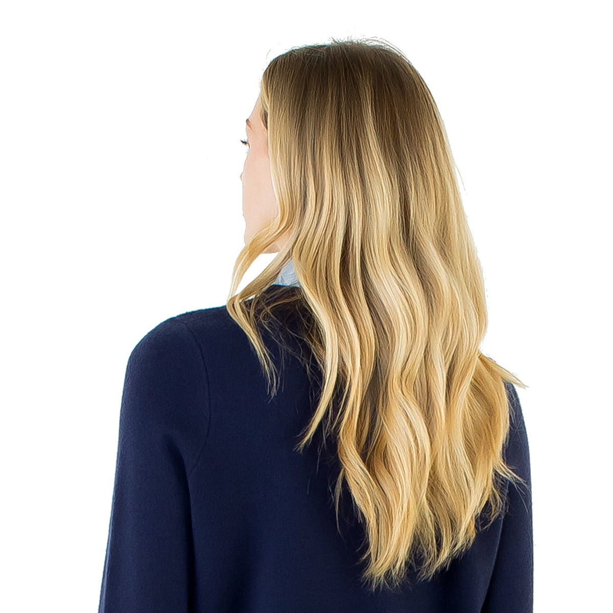 Ruffled Collar Cardigan with Silver Buttons - Fairley Fancy