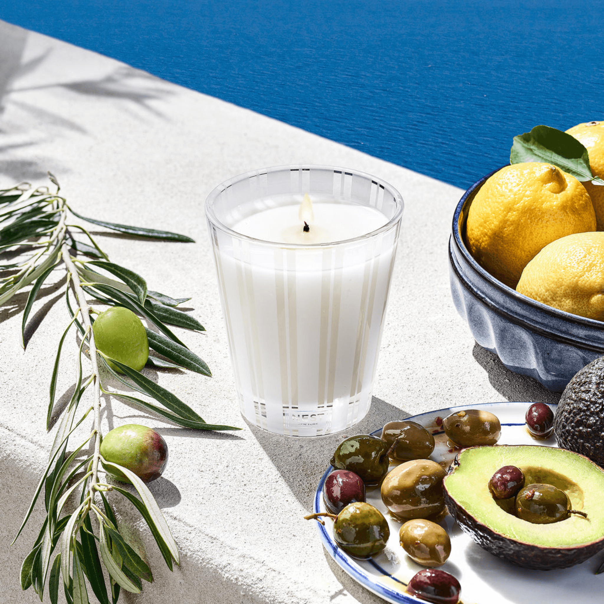 Santorini Olive & Citron Classic Candle - Fairley Fancy