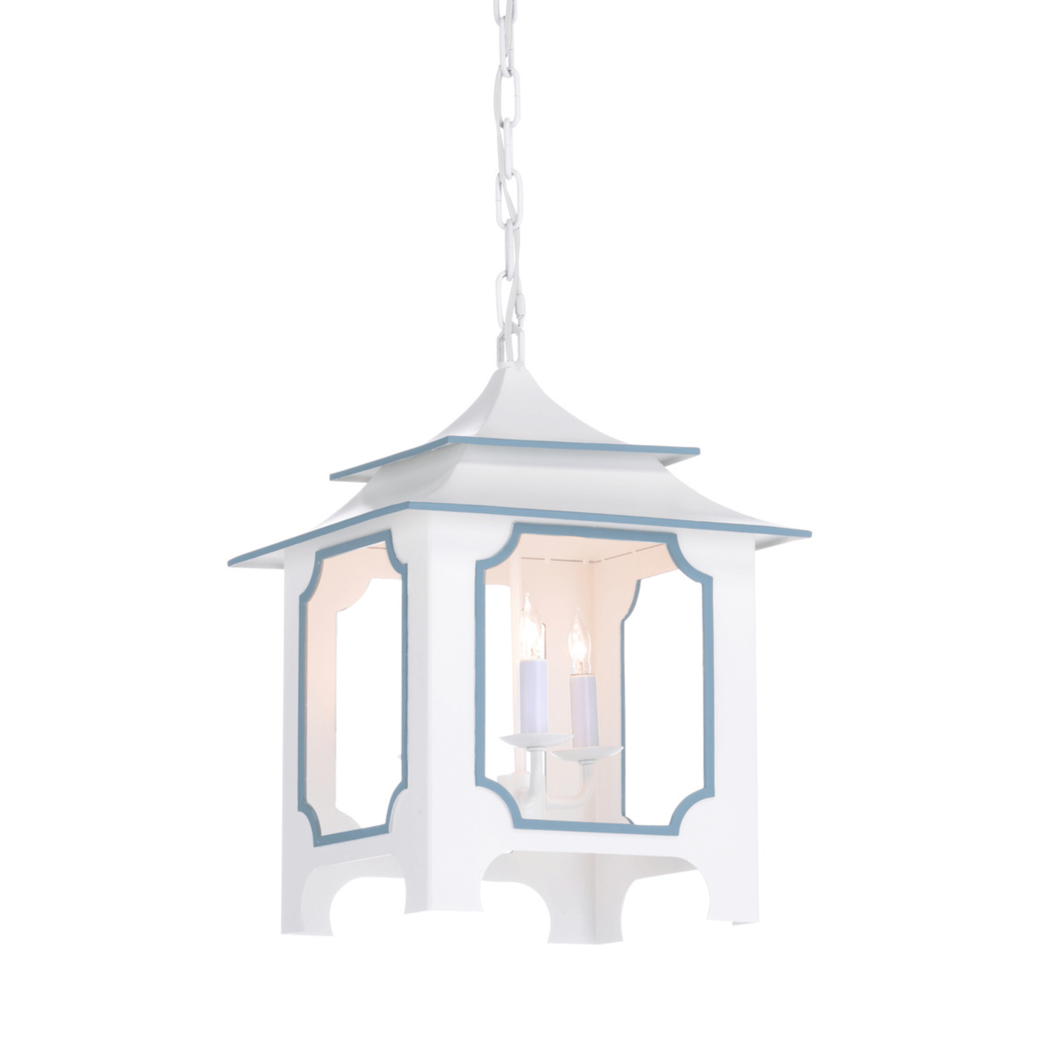 Small Tole Pagoda Lantern - Gray - Fairley Fancy