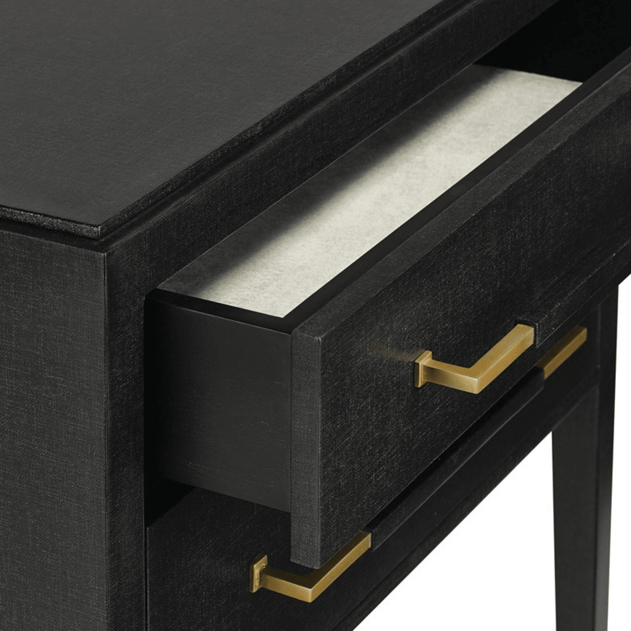 Verona Black Nightstand - Fairley Fancy