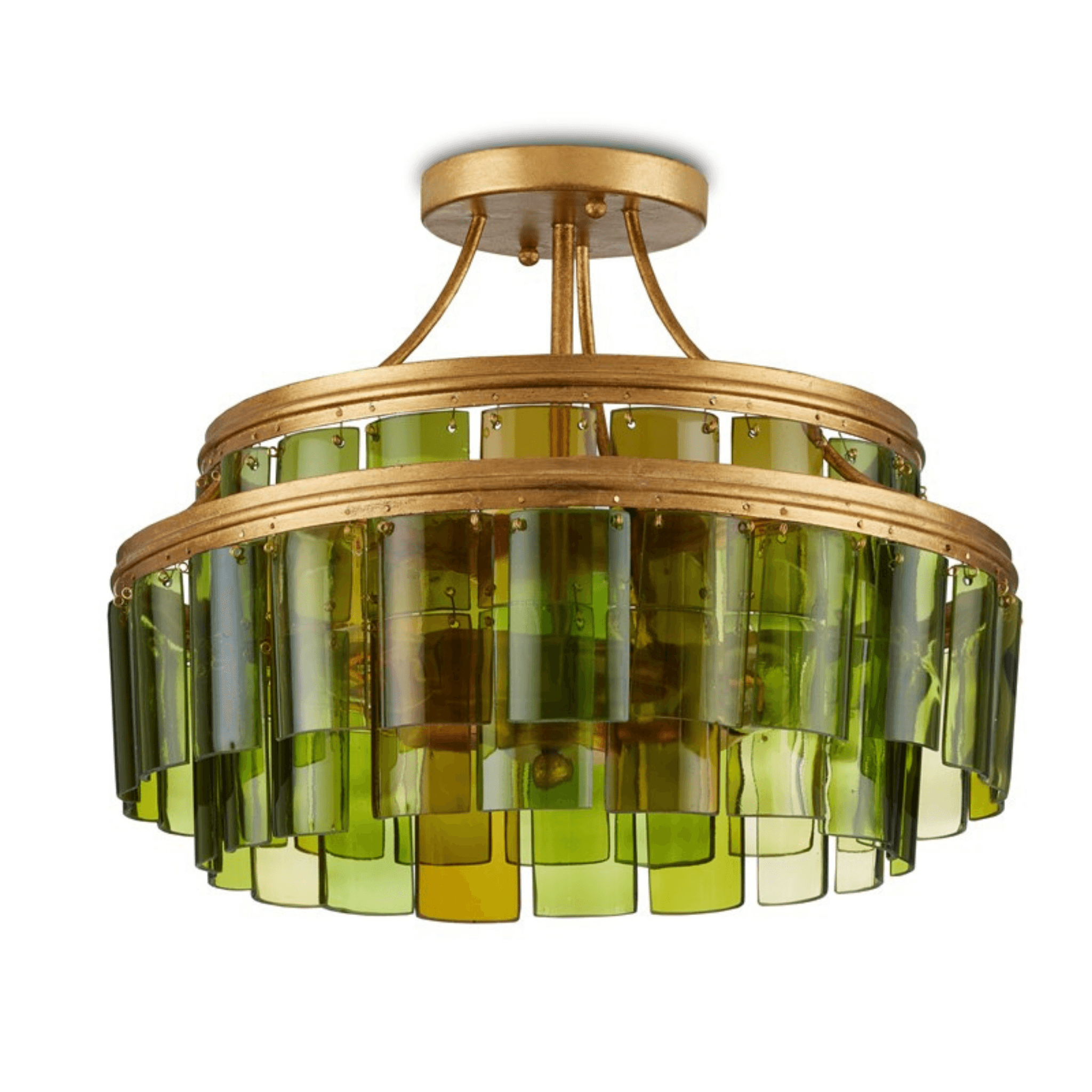 Vintner Green Semi-Flush Mount - Fairley Fancy