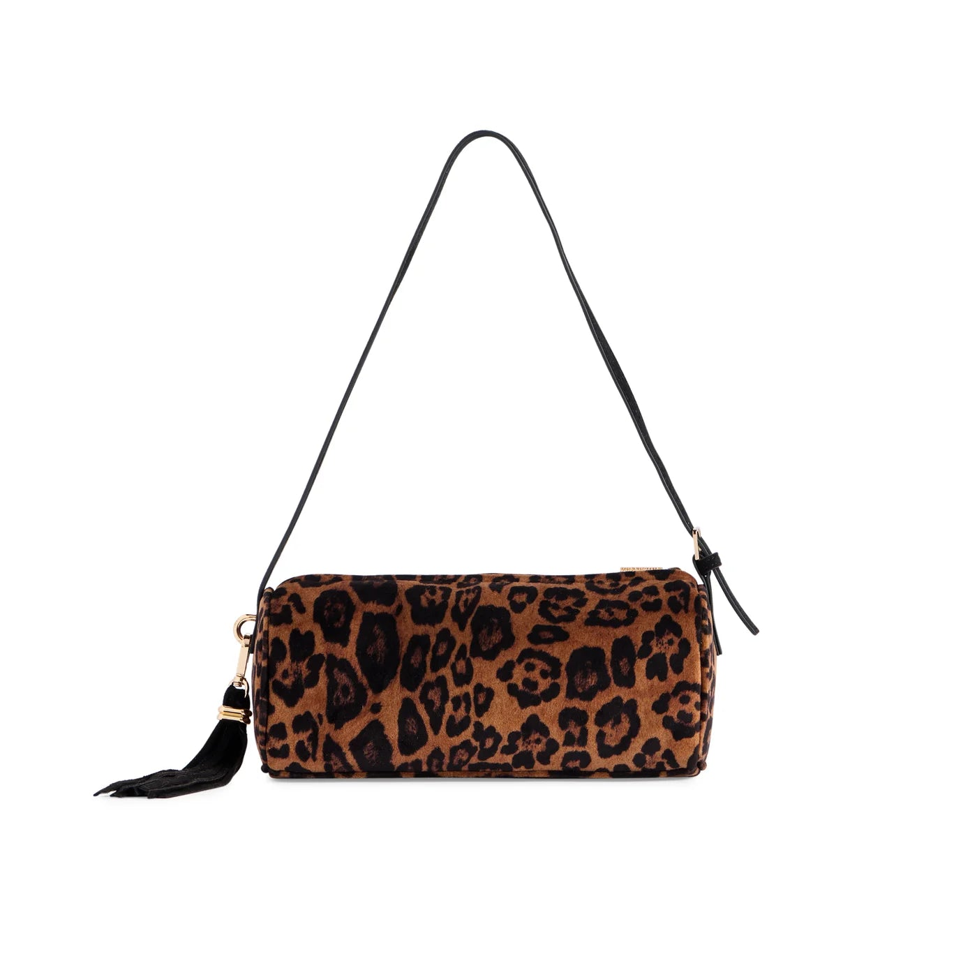 Kylie Barrel Shoulder Bag in Leopard