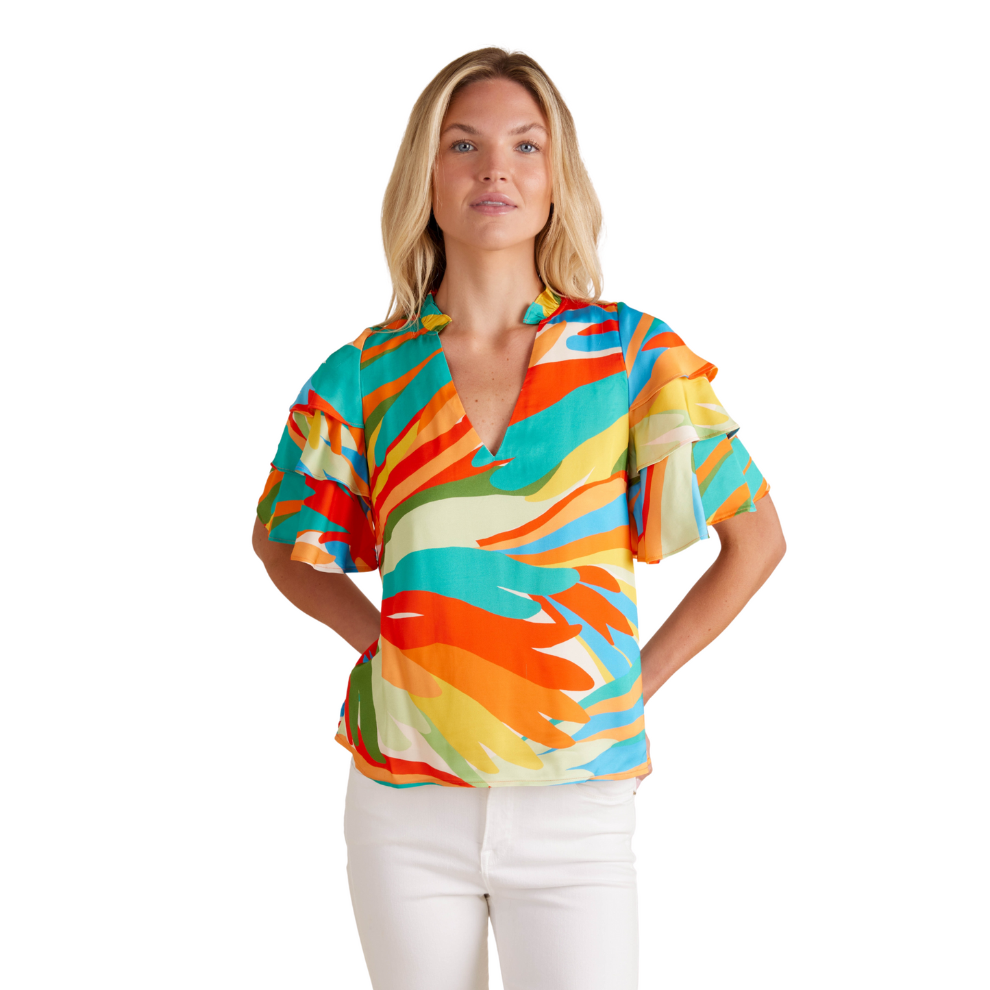 Sandra Top in Agave - fairley fancy