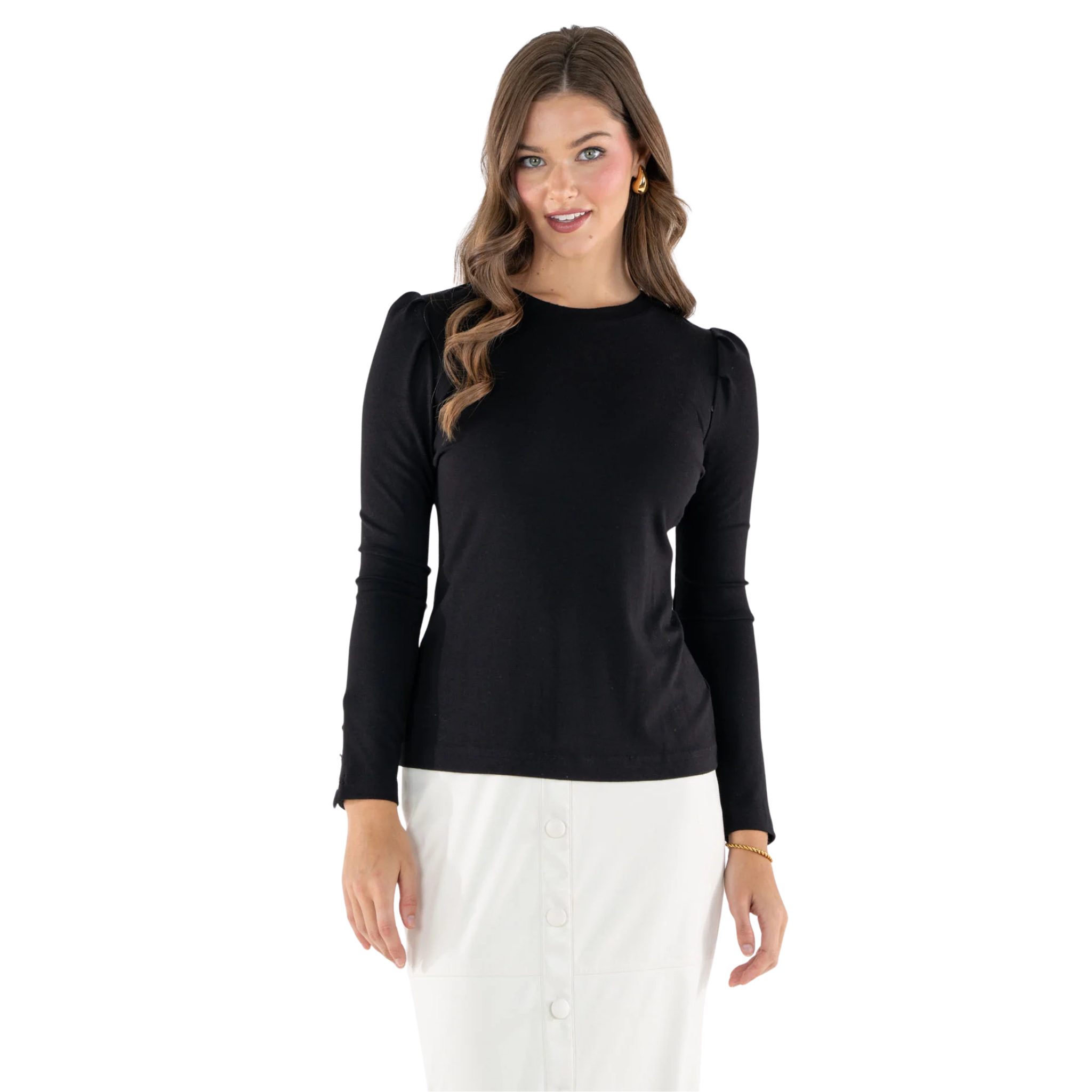 Juliette Top in Black - Fairley Fancy