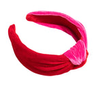 Two Tone Knotted Headband in Red - Fairley Fancy