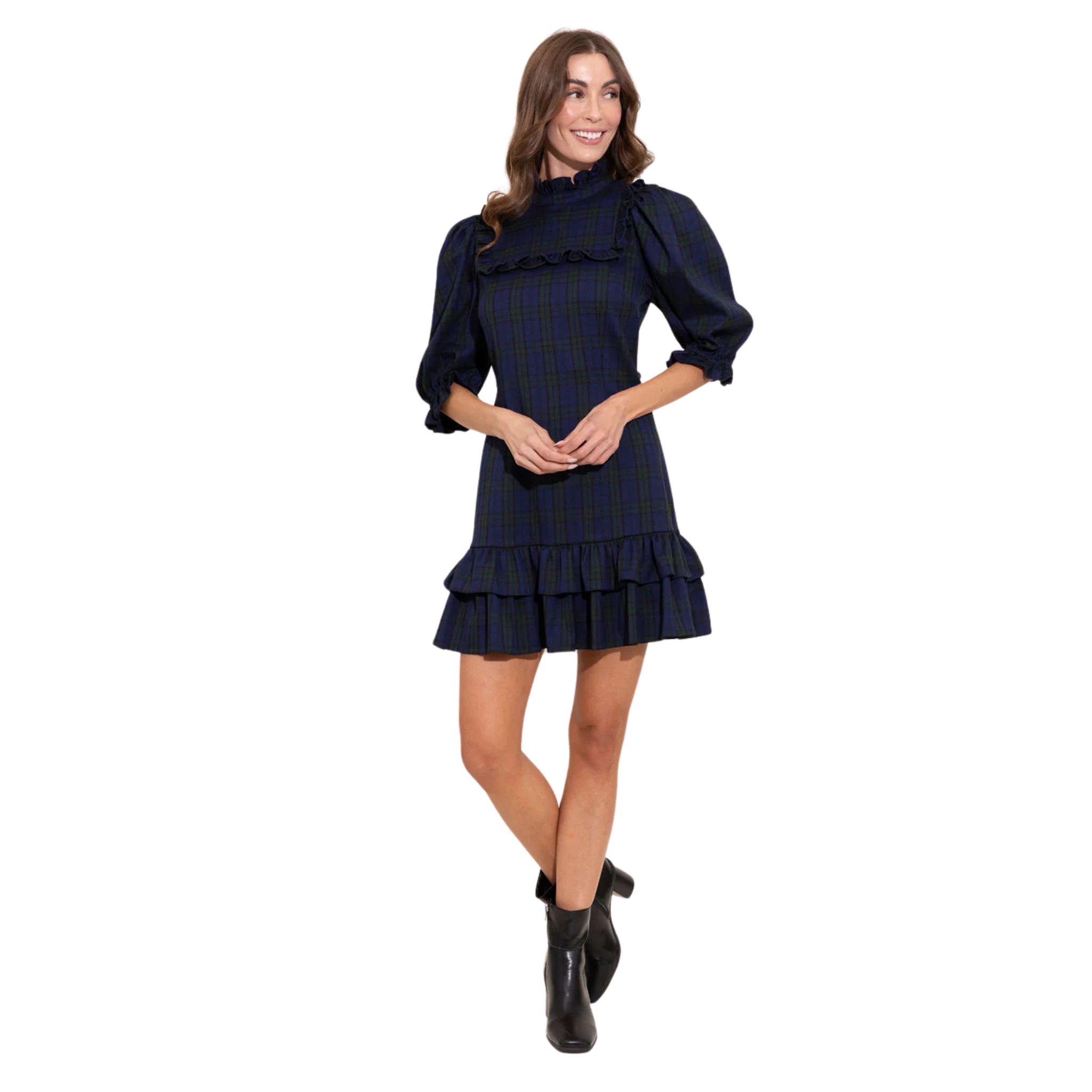 Murphy Dress in Tartan - Fairley Fancy