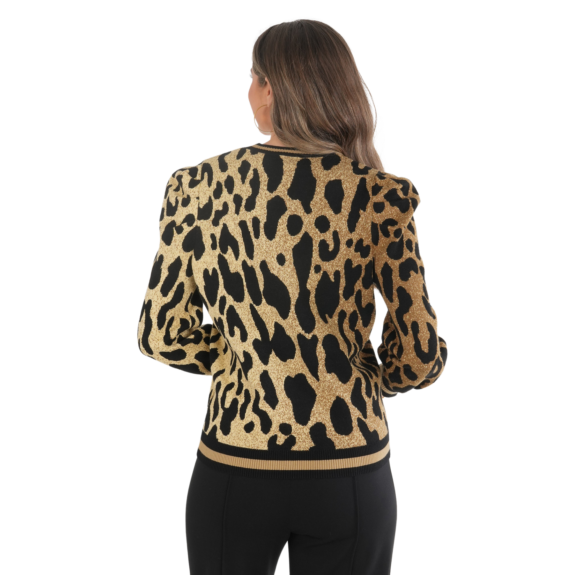 Julia Sweater in Lady Leopard - Fairley Fancy