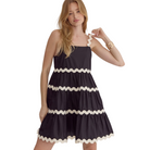 Swiggle Dress in Black and White - FARILEY FANCY