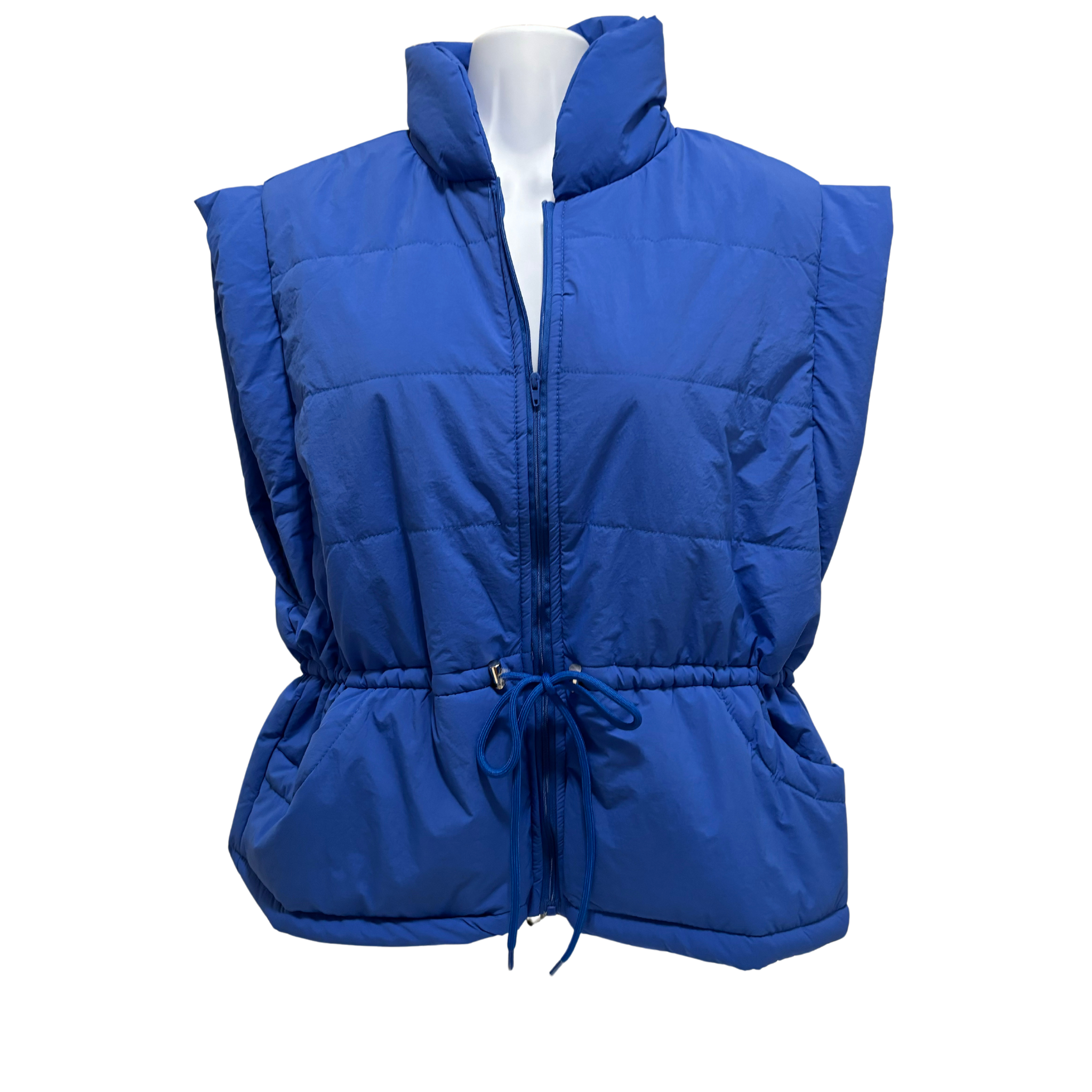 Blue Puff Vest - Fairley Fancy