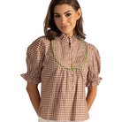 Meryl Top in Gingham - Fairley Fancy