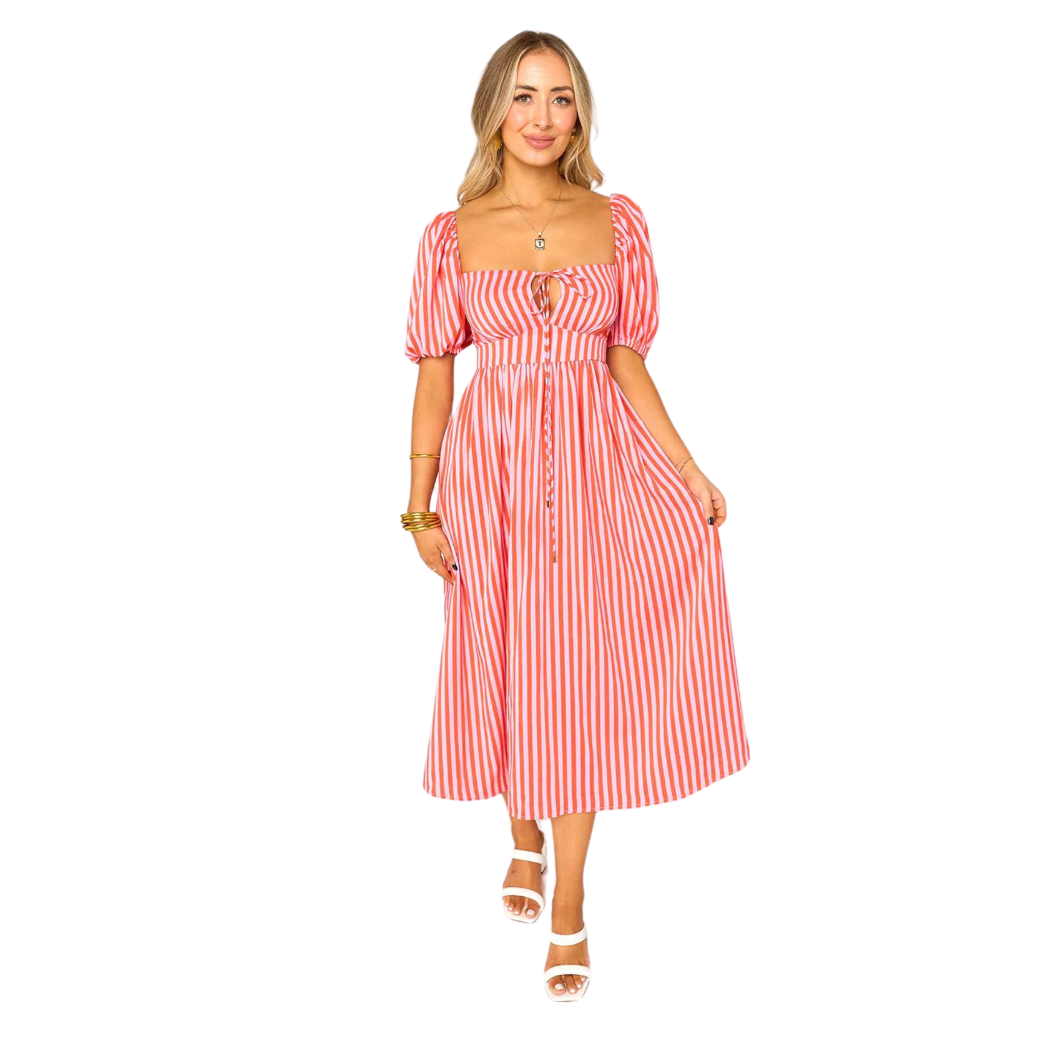 Olsen Midi Dress in Sun Glow – Fairley Fancy