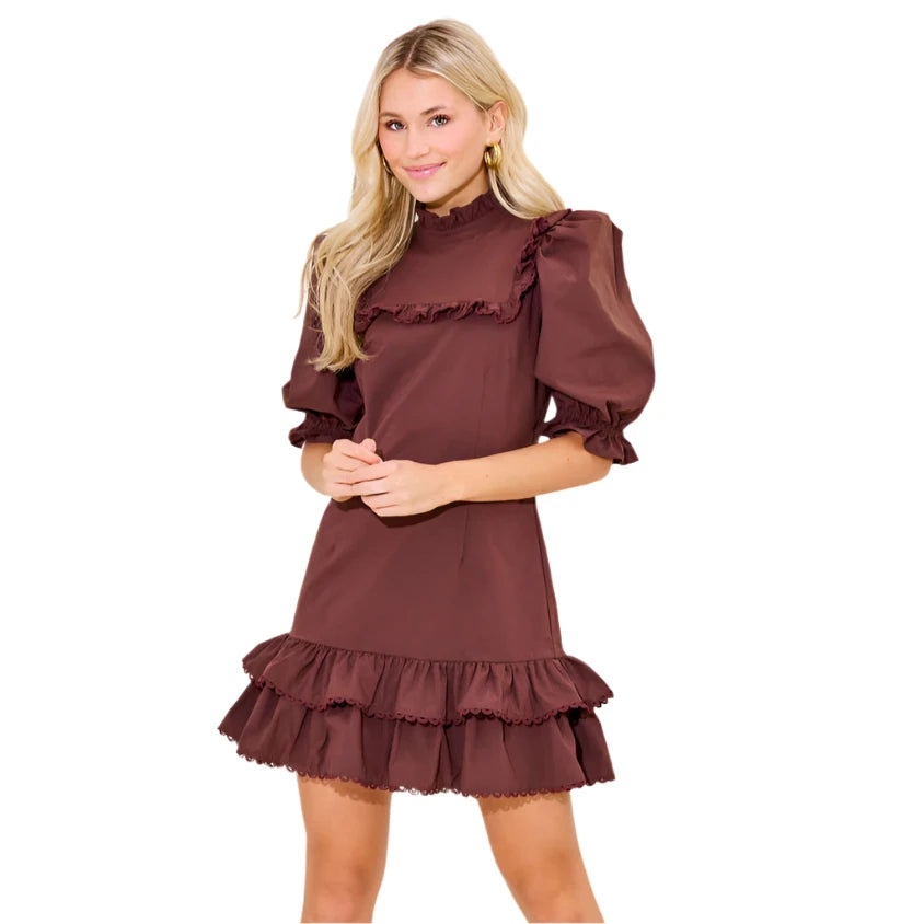 Murphy Dress in Chocolate - Fairley Fancy