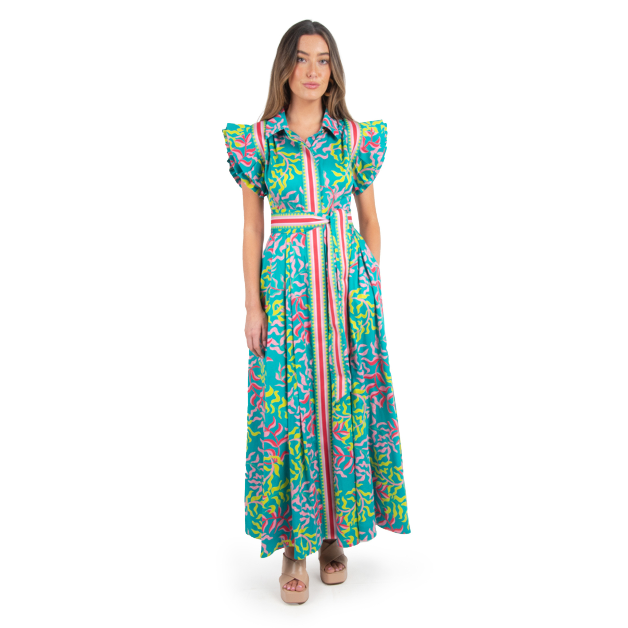 Anderson Maxi Dress in Floret - FAIRLEY FANCY