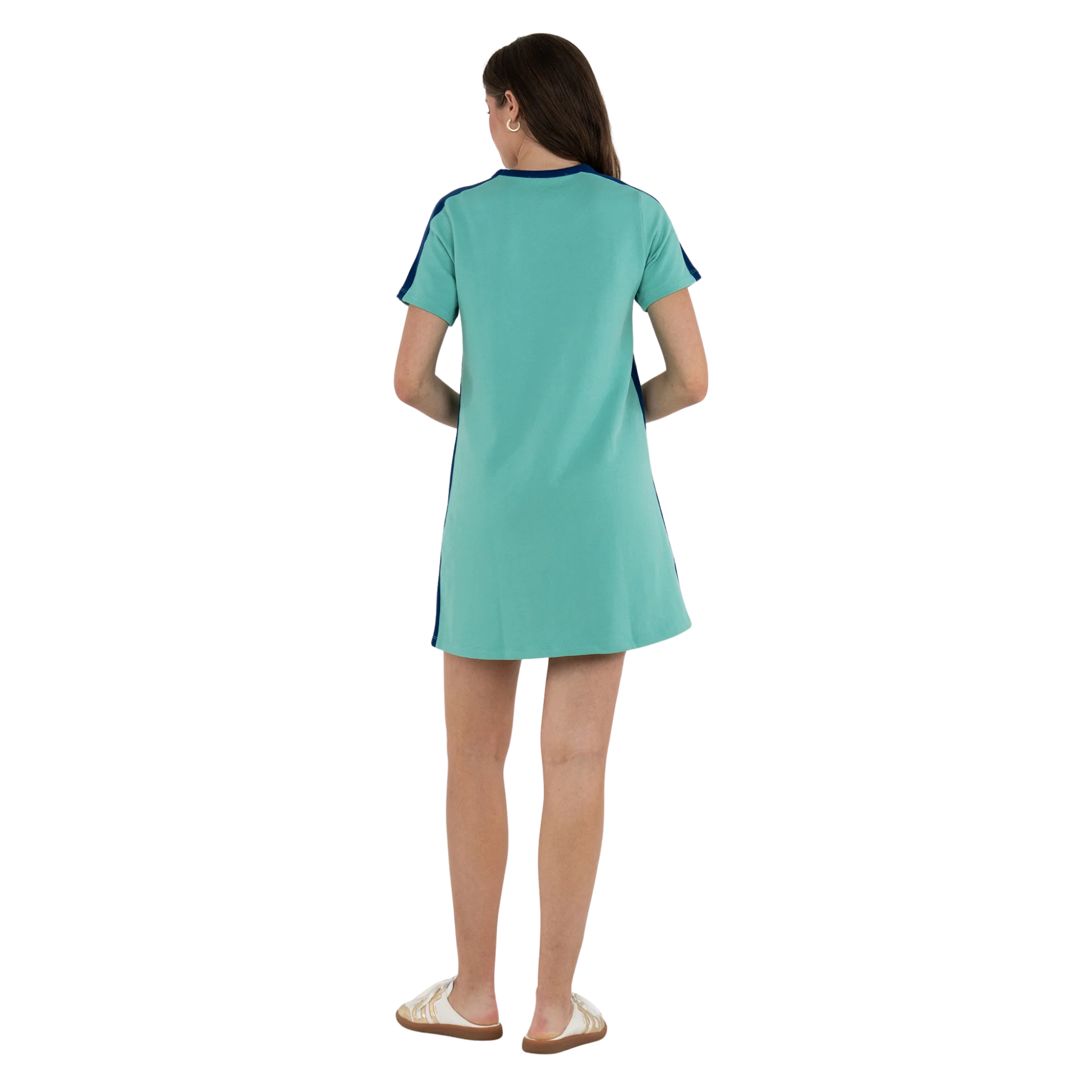 Go Go Dress in Aqua - Fairley Fancy