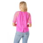 Raelynn Top in Hot Pink - Fairley Fancy