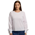 Long Sleeve Reagen in White - Fiarley Fancy