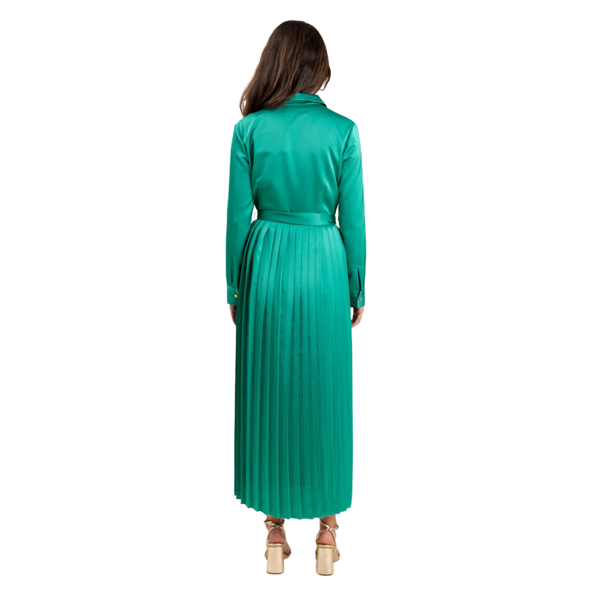 Adair Dress in Dynasty Green - Fairley Fancy