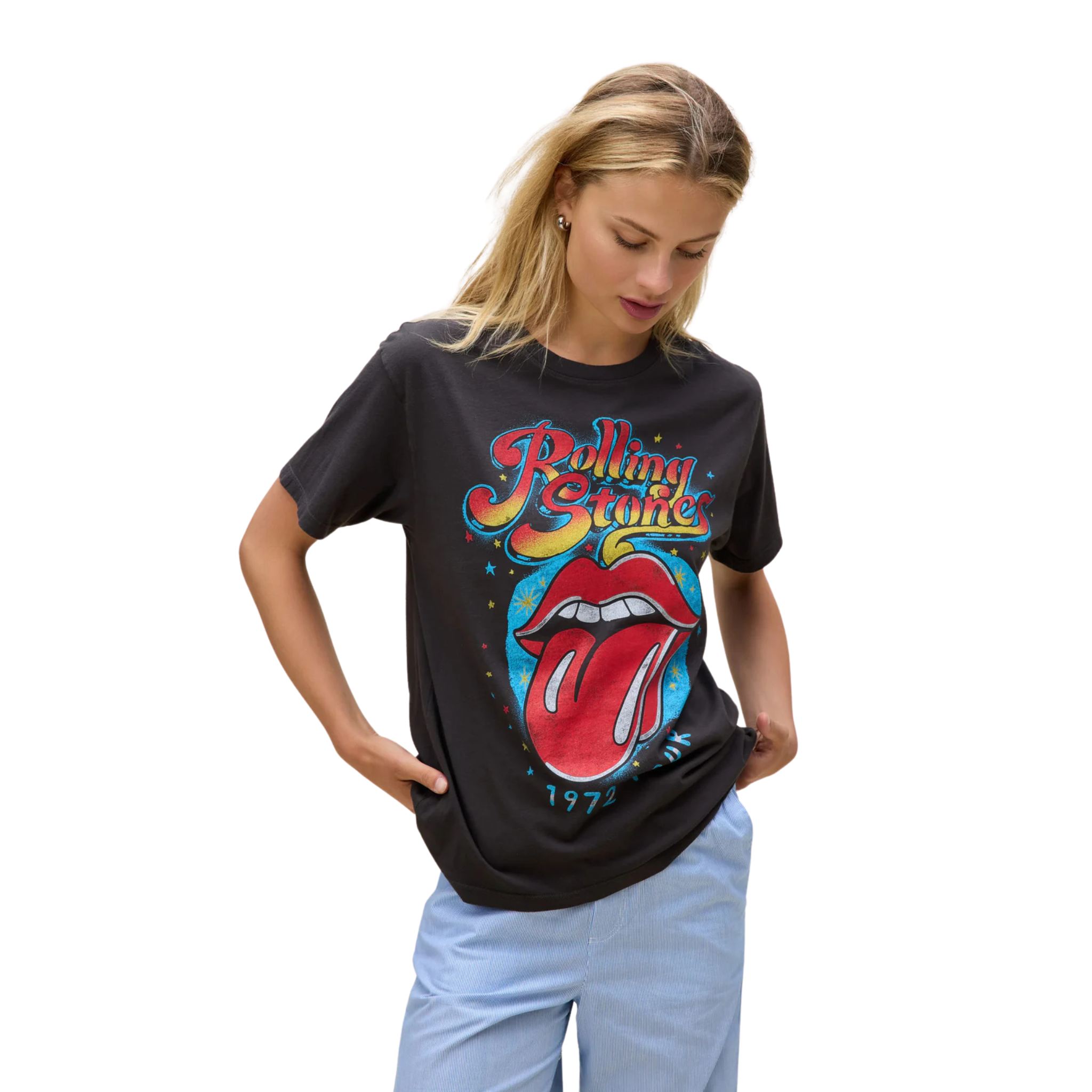 Rolling Stones 1972 Tour Boyfriend Tee - Fairley Fancy