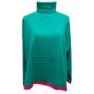 Multicolor Long Sleeve Turtleneck in Green - Fairley Fancy