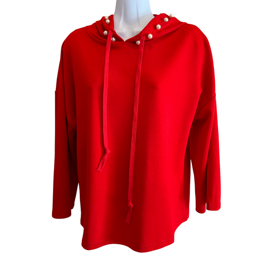 Red with Pearl Hoodie - Fairley Fancy