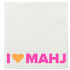Text 'I ❤️ MAHJ' on a white background