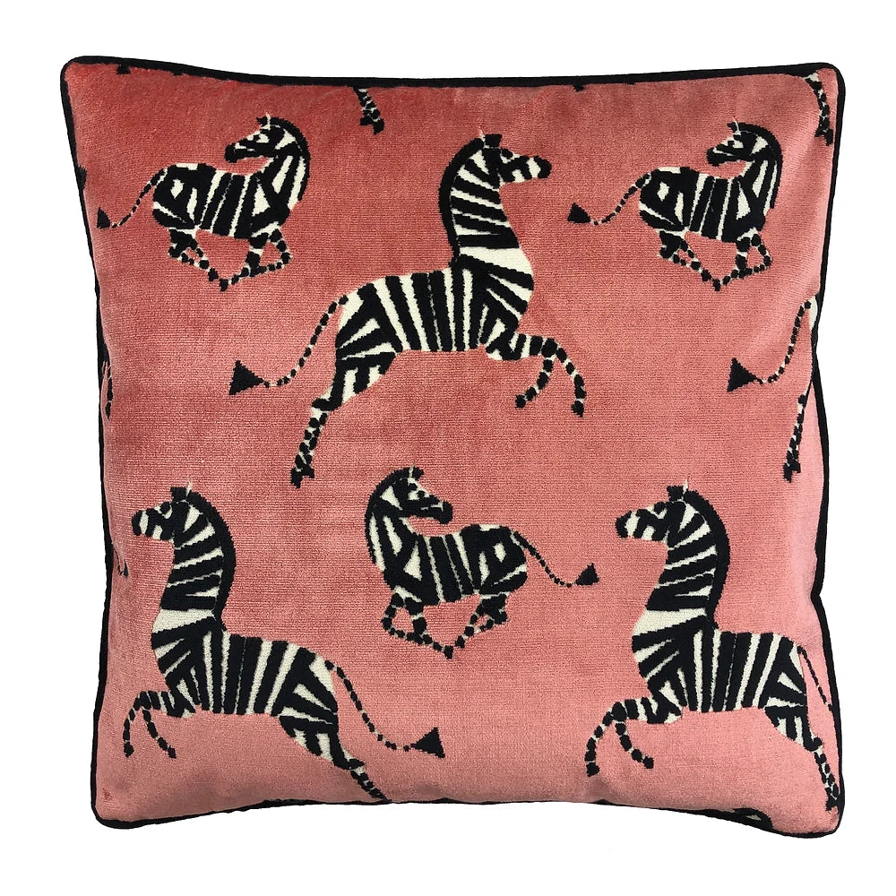 Farlowe in Rose Velvet Pillow - Fairley Fancy